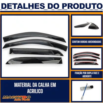 Calha De Chuva Renalut Kwid 2017 a 2023 4 Portas UPGRADE