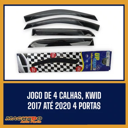 Calha De Chuva Renalut Kwid 2017 a 2023 4 Portas UPGRADE