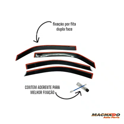 Calha De Chuva Sandero 2007 a 2014 4 Portas UPGRADE