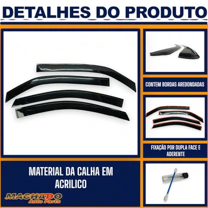 Calha De Chuva Sandero 2007 a 2014 4 Portas UPGRADE