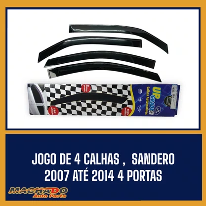 Calha De Chuva Sandero 2007 a 2014 4 Portas UPGRADE
