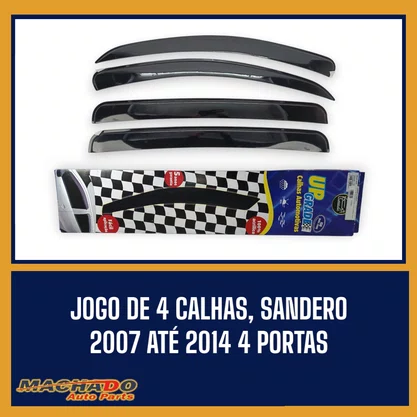 Calha De Chuva Sandero 2007 a 2014 4 Portas UPGRADE