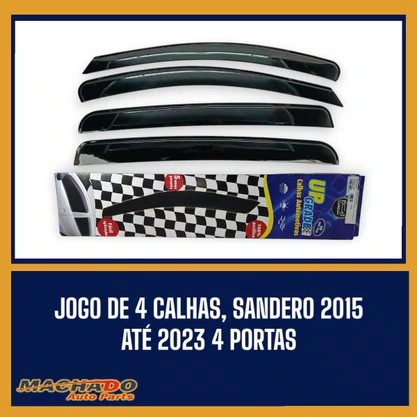 Calha De Chuva Sandero 2015 a 2023 4 Portas UPGRADE