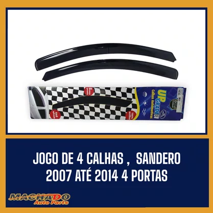 Calha De Chuva Saveiro G5 G6 G7 G8 2009 a 2026 Gol G6 2 Portas 2013 a 2016 UPGRADE