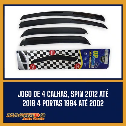 Calha De Chuva Spin 2012 a 2018 4 Portas UPGRADE