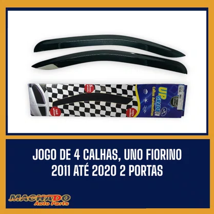 Calha De Chuva Uno Fiorino 2011 a 2020 2 Portas UPGRADE