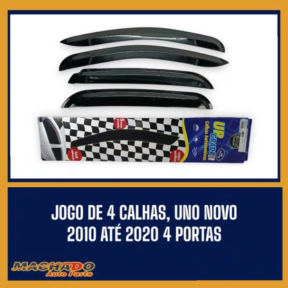 Calha De Chuva Uno Novo 2010 a 2020 4 Portas UPGRADE
