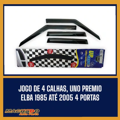 Calha De Chuva Uno Premio Elba 1985 a 2011 e Uno Mille 2012 a 2013 4 Portas UPGRADE