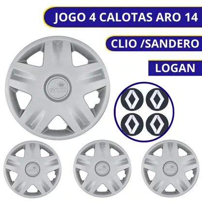 Calota Aro 14 Clio /Sandero/Logan 2004 a 2010