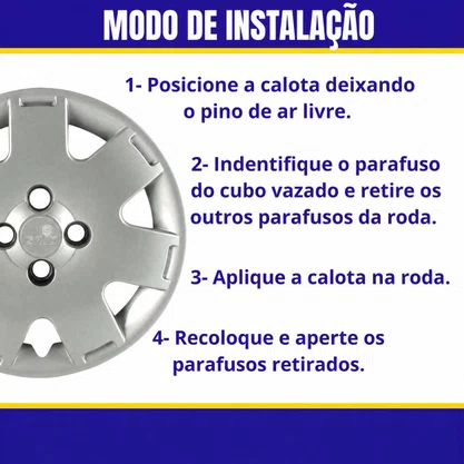 Jogo Calota Aro 14 Gol G4 2006 Prata