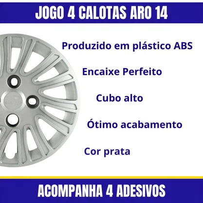 Calota Aro 14 Grand Siena 2012/2013 Cubo Alto