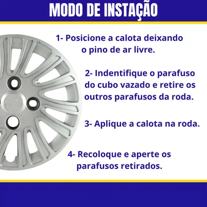 Calota Aro 14 Grand Siena 2012/2013 Cubo Alto