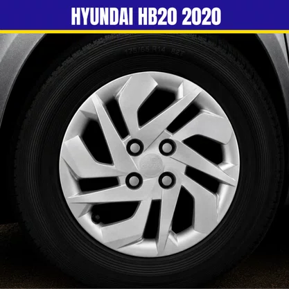 Calota Aro 14 HB20 2024 Prata Cubo Baixo