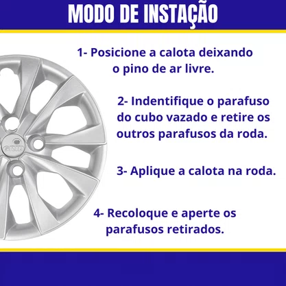 Calota Aro 14 Mobi Argo Palio 2017 até 2021