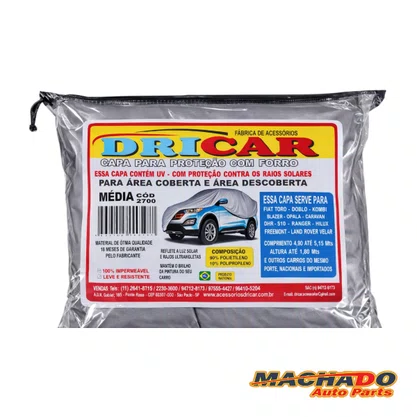 Capa de Carro Media com Forro 100% Impermeável 