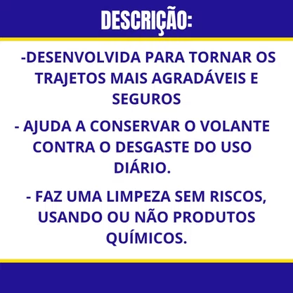 Capa De Volante Preta Premium Confort SW