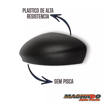 Capa Do Retrovisor Fiesta 2015 A 2019 Preta S/Pisca Esquerdo