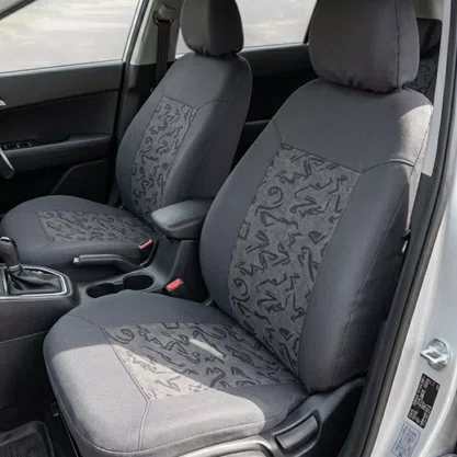 Capa para Banco de Carro Pick Up Univesal Cinza Estampada CARRHEL