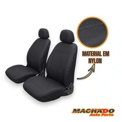 Capa para Banco de Carro Pick Up Univesal Preta Estampada CARRHEL