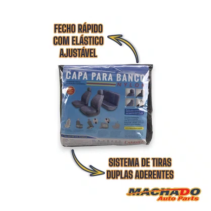 Capa para Banco de Carro Univesal Cinza Estampada CARRHEL