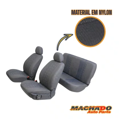 Capa para Banco de Carro Univesal Cinza Estampada CARRHEL