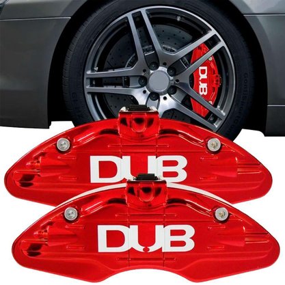 Capa Para Pinça de Freio Universal Vermelho Par DUB