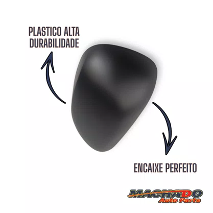 Capa Retrovisor Externo Corolla 2008 a 2013 Preto Esquerdo Motorista