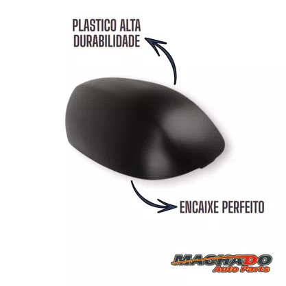 Capa Retrovisor Externo Corsa Montana 2002 a 2012 Preto Direito Caroneiro