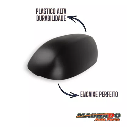 Capa Retrovisor Externo Corsa Montana 2002 a 2012 Preto Esquerdo Motorista