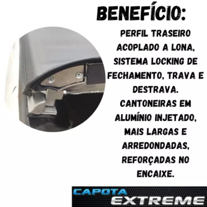 Capota Maritima Nissan Frontier Cabine Dupla 2016 Até 2022