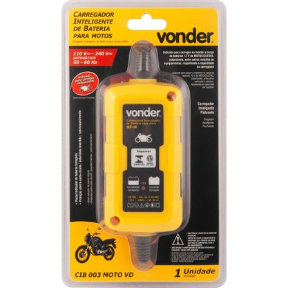Carregador Inteligente De Bateria CIB003 Moto VONDER