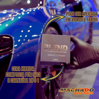 Cera Automotiva Blend Carnaúba Sílica Paste Wax 100ml - VONIXX