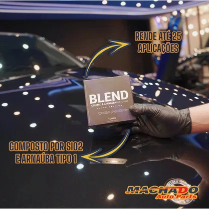 Cera Automotiva Blend Ceramic & Carnaúba Paste Wax 100 ml - Black Edition - VONIXX