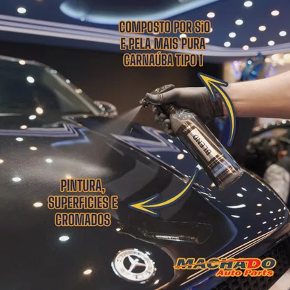 Cera Automotiva Blend Ceramic e Carnaúba Spray Wax Black Edition 500ml - VONIXX