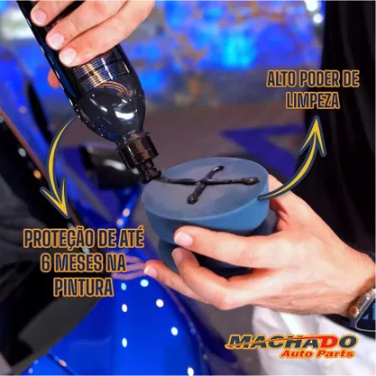Cera Automotiva Blend Cleaner Wax Black Edition 500ml - VONIXX