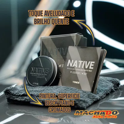 Cera Automotiva Native Paste Wax Black Edition 100ml - VONIXX