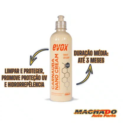 Cera Carnaúba Nano Cream 500ML EVOX