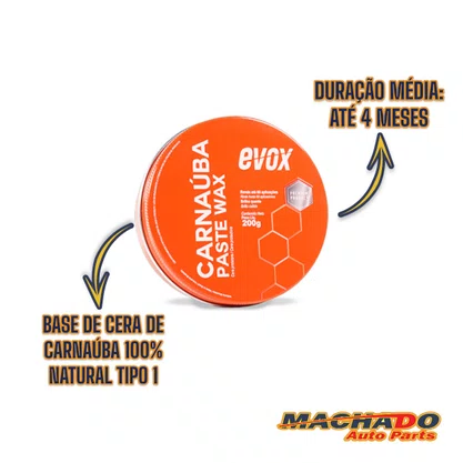 Cera Carnaúba Paste Wax 200G EVOX