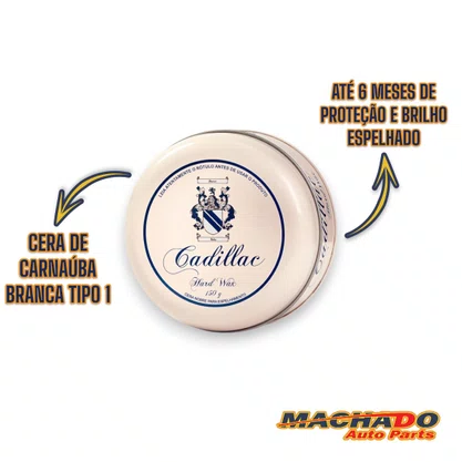 Cera de Carnaúba Hard Wax 150g com Aplicador CADILLAC