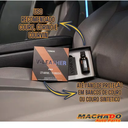 Ceramic Coating V-Leather Pro Para Couro 50ml - VONIXX