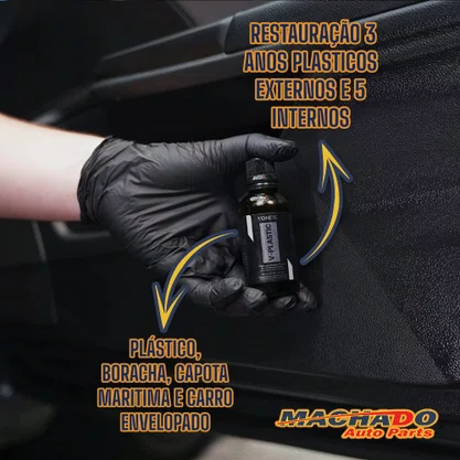Ceramic Coating V-Plastic Pro Para Plásticos 50ml - VONIXX
