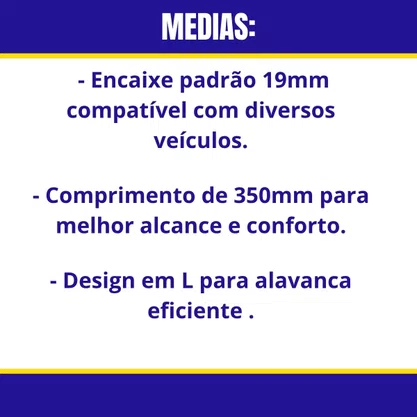Chave Roda L Fusca/Fiat/Ford/19MM 350MM SW