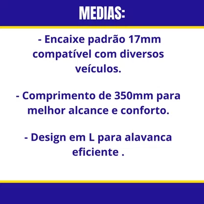 Chave Roda L Passat/Gol/Voi/Corsa/Peugeot 17MM 350MM SW