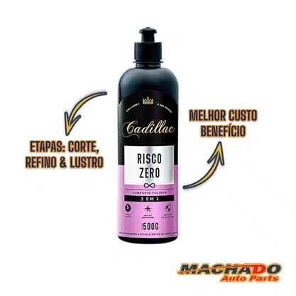 Composto Polidor Risco Zero 3 em 1 CADILLAC