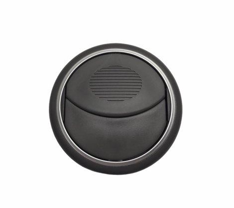 Difusor Ar Painel Novo Palio G5 2012 Cinza Escuro com Aro Prata 