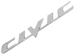 Emblema Civic Cromado 2007 a 2011