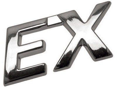 Emblema EX Cromado Linha Fiat 