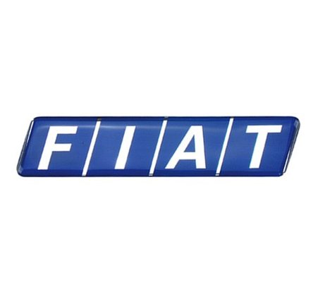 Emblema Fiat Azul Resinado Porta Mala 1996 a 2000