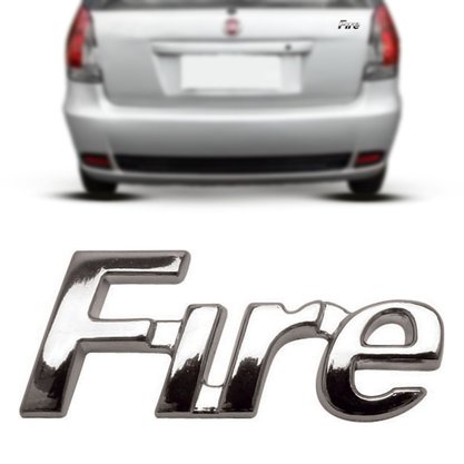 Emblema Fire Cromado Linha Fiat