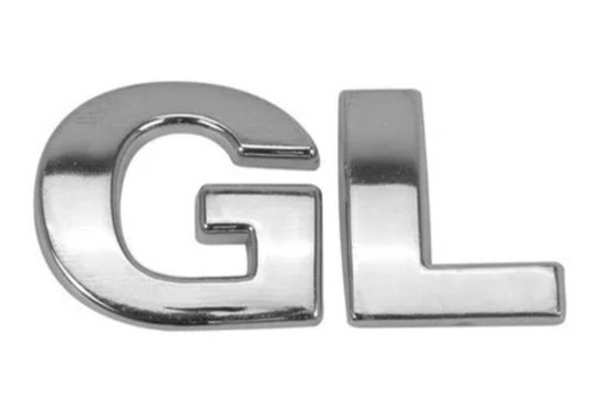 Emblema GL Cromado Do Gol G3 DVS